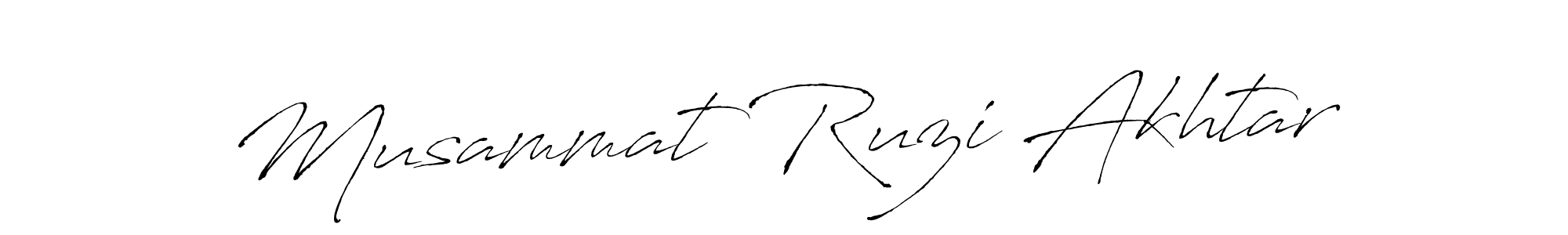 Antro_Vectra is a professional signature style that is perfect for those who want to add a touch of class to their signature. It is also a great choice for those who want to make their signature more unique. Get Musammat Ruzi Akhtar name to fancy signature for free. Musammat Ruzi Akhtar signature style 6 images and pictures png