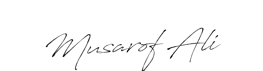 How to make Musarof Ali name signature. Use Antro_Vectra style for creating short signs online. This is the latest handwritten sign. Musarof Ali signature style 6 images and pictures png