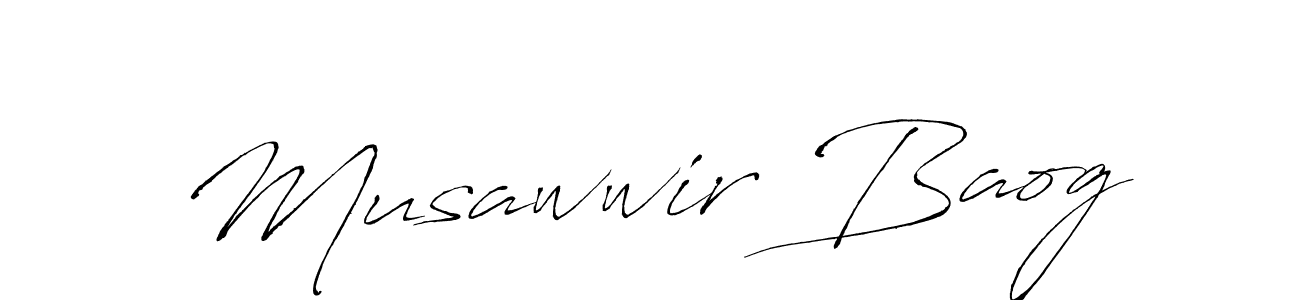 Antro_Vectra is a professional signature style that is perfect for those who want to add a touch of class to their signature. It is also a great choice for those who want to make their signature more unique. Get Musawwir Baog name to fancy signature for free. Musawwir Baog signature style 6 images and pictures png