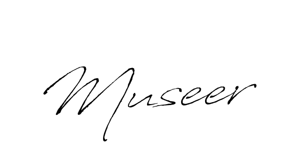 Make a beautiful signature design for name Museer. With this signature (Antro_Vectra) style, you can create a handwritten signature for free. Museer signature style 6 images and pictures png