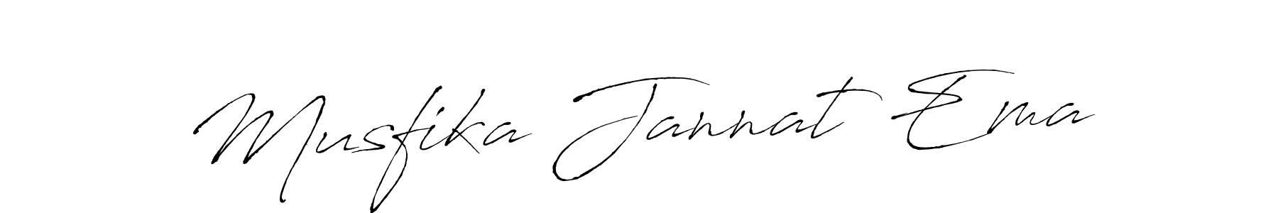 The best way (Antro_Vectra) to make a short signature is to pick only two or three words in your name. The name Musfika Jannat Ema include a total of six letters. For converting this name. Musfika Jannat Ema signature style 6 images and pictures png