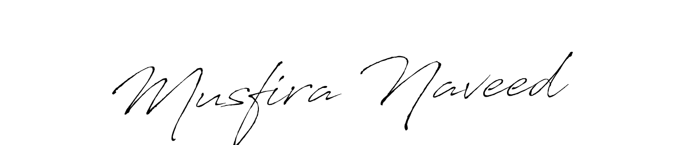 Make a beautiful signature design for name Musfira Naveed. With this signature (Antro_Vectra) style, you can create a handwritten signature for free. Musfira Naveed signature style 6 images and pictures png