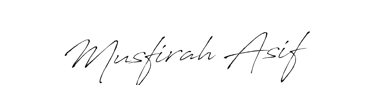 You should practise on your own different ways (Antro_Vectra) to write your name (Musfirah Asif) in signature. don't let someone else do it for you. Musfirah Asif signature style 6 images and pictures png