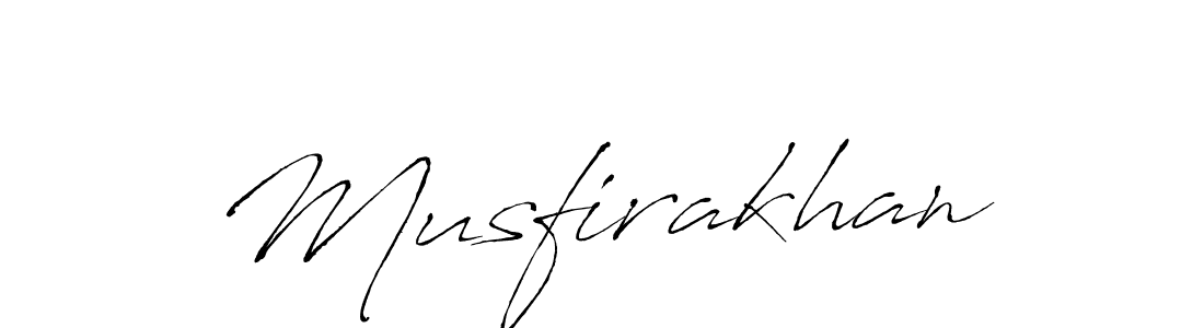 Use a signature maker to create a handwritten signature online. With this signature software, you can design (Antro_Vectra) your own signature for name Musfirakhan. Musfirakhan signature style 6 images and pictures png