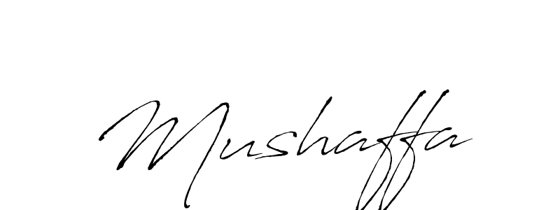 Also we have Mushaffa name is the best signature style. Create professional handwritten signature collection using Antro_Vectra autograph style. Mushaffa signature style 6 images and pictures png