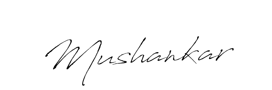 Create a beautiful signature design for name Mushankar. With this signature (Antro_Vectra) fonts, you can make a handwritten signature for free. Mushankar signature style 6 images and pictures png