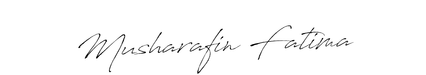 How to make Musharafin Fatima signature? Antro_Vectra is a professional autograph style. Create handwritten signature for Musharafin Fatima name. Musharafin Fatima signature style 6 images and pictures png