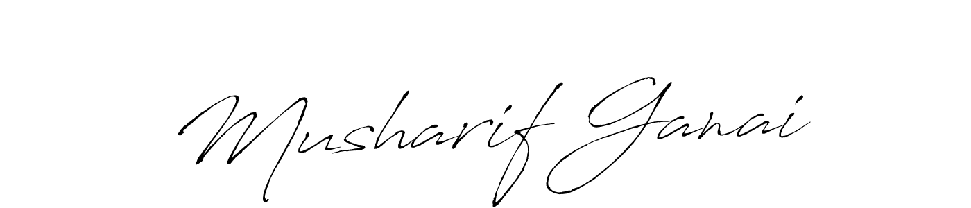 You should practise on your own different ways (Antro_Vectra) to write your name (Musharif Ganai) in signature. don't let someone else do it for you. Musharif Ganai signature style 6 images and pictures png