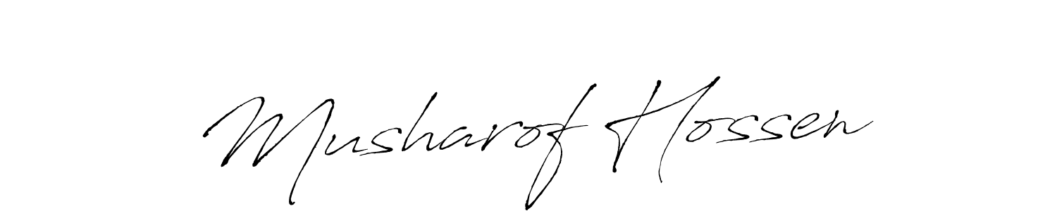 Make a short Musharof Hossen signature style. Manage your documents anywhere anytime using Antro_Vectra. Create and add eSignatures, submit forms, share and send files easily. Musharof Hossen signature style 6 images and pictures png