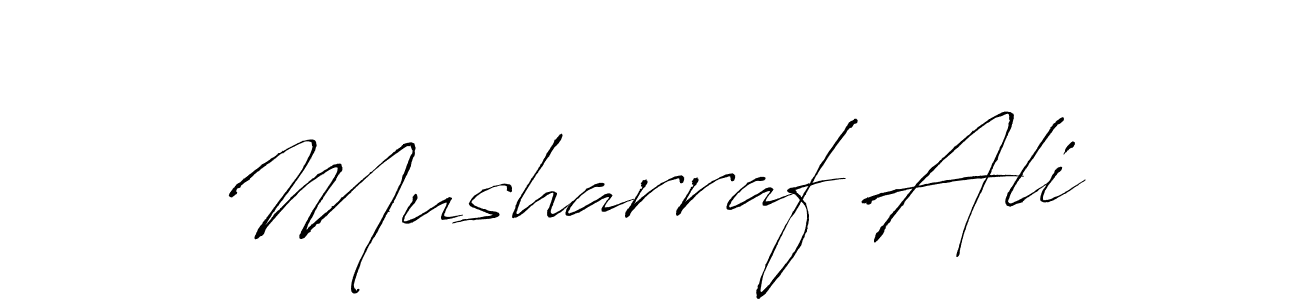 How to make Musharraf Ali name signature. Use Antro_Vectra style for creating short signs online. This is the latest handwritten sign. Musharraf Ali signature style 6 images and pictures png