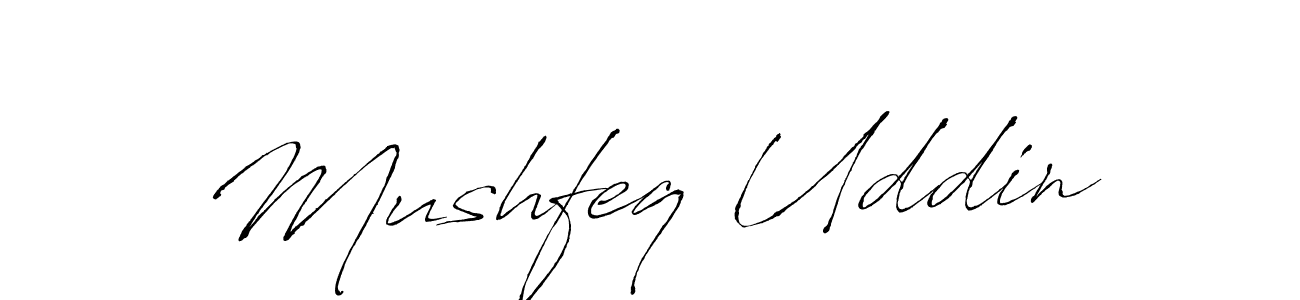 Use a signature maker to create a handwritten signature online. With this signature software, you can design (Antro_Vectra) your own signature for name Mushfeq Uddin. Mushfeq Uddin signature style 6 images and pictures png