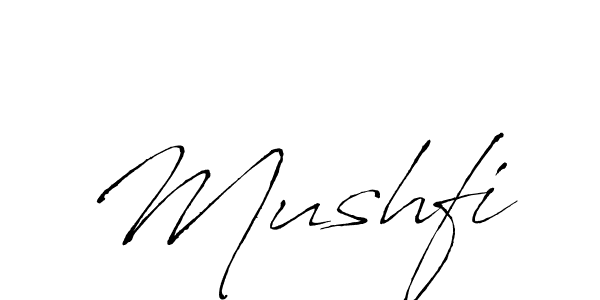 Mushfi stylish signature style. Best Handwritten Sign (Antro_Vectra) for my name. Handwritten Signature Collection Ideas for my name Mushfi. Mushfi signature style 6 images and pictures png