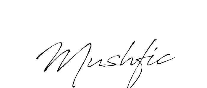 The best way (Antro_Vectra) to make a short signature is to pick only two or three words in your name. The name Mushfic include a total of six letters. For converting this name. Mushfic signature style 6 images and pictures png