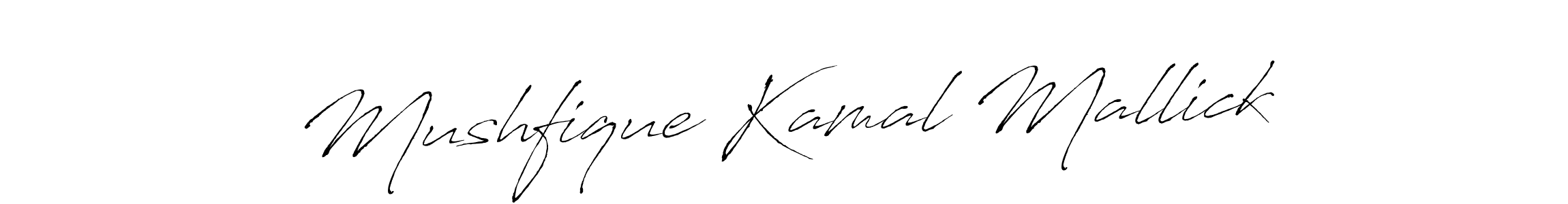 Make a short Mushfique Kamal Mallick signature style. Manage your documents anywhere anytime using Antro_Vectra. Create and add eSignatures, submit forms, share and send files easily. Mushfique Kamal Mallick signature style 6 images and pictures png