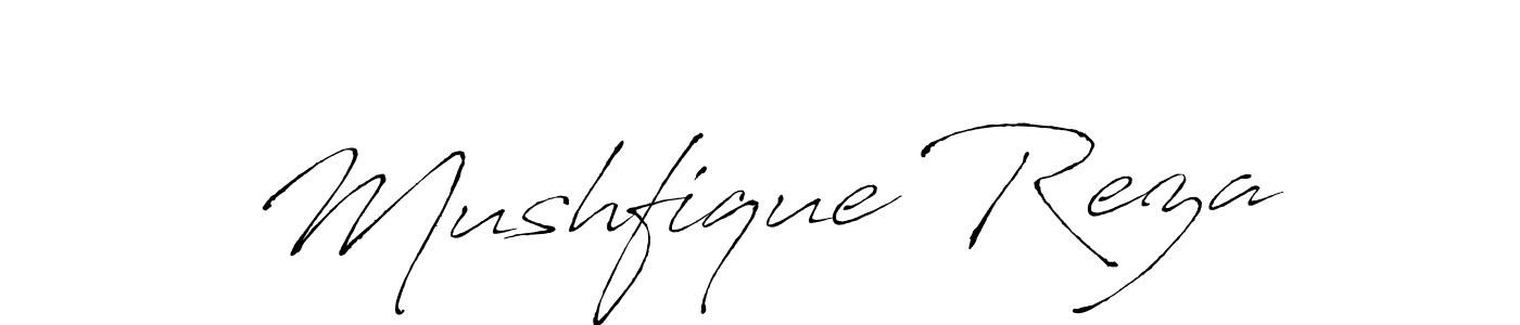 Design your own signature with our free online signature maker. With this signature software, you can create a handwritten (Antro_Vectra) signature for name Mushfique Reza. Mushfique Reza signature style 6 images and pictures png