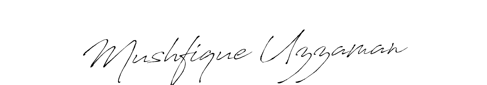 Use a signature maker to create a handwritten signature online. With this signature software, you can design (Antro_Vectra) your own signature for name Mushfique Uzzaman. Mushfique Uzzaman signature style 6 images and pictures png