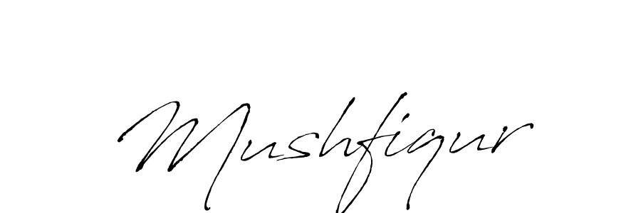 Mushfiqur stylish signature style. Best Handwritten Sign (Antro_Vectra) for my name. Handwritten Signature Collection Ideas for my name Mushfiqur. Mushfiqur signature style 6 images and pictures png