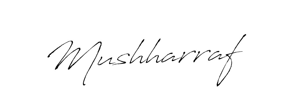 Use a signature maker to create a handwritten signature online. With this signature software, you can design (Antro_Vectra) your own signature for name Mushharraf. Mushharraf signature style 6 images and pictures png