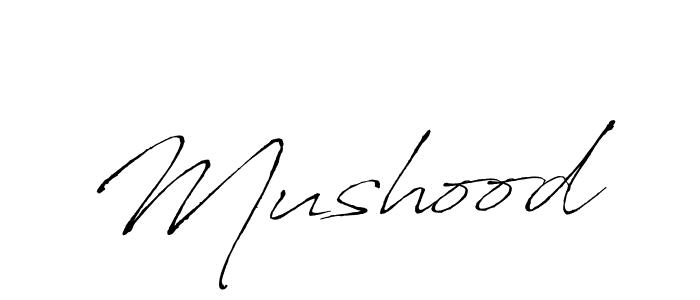 Also we have Mushood name is the best signature style. Create professional handwritten signature collection using Antro_Vectra autograph style. Mushood signature style 6 images and pictures png