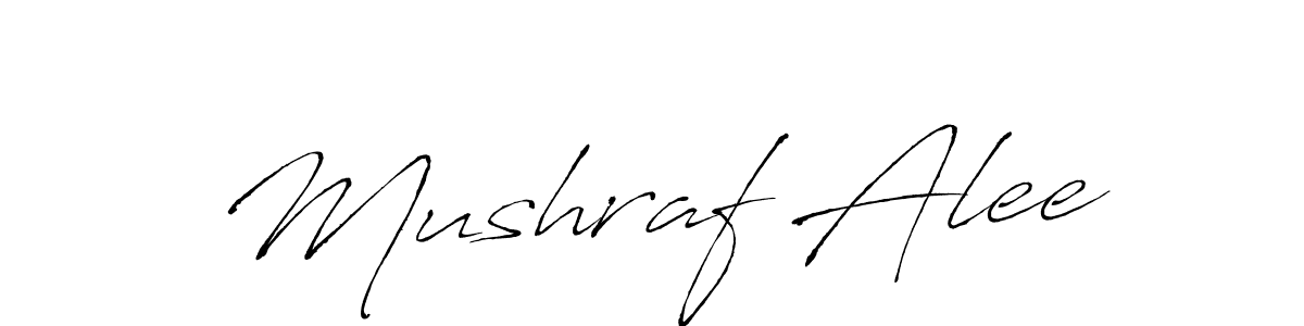 Make a beautiful signature design for name Mushraf Alee. Use this online signature maker to create a handwritten signature for free. Mushraf Alee signature style 6 images and pictures png