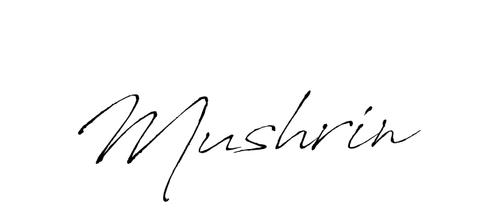 Make a beautiful signature design for name Mushrin. With this signature (Antro_Vectra) style, you can create a handwritten signature for free. Mushrin signature style 6 images and pictures png