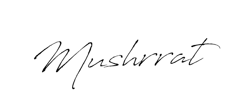 Create a beautiful signature design for name Mushrrat. With this signature (Antro_Vectra) fonts, you can make a handwritten signature for free. Mushrrat signature style 6 images and pictures png