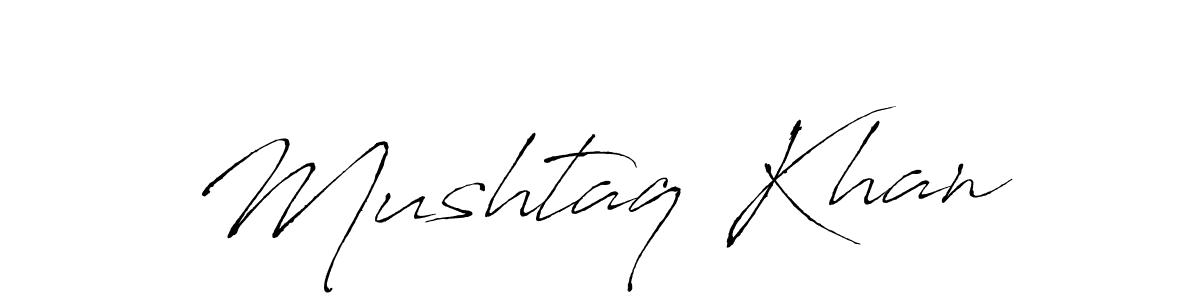 Mushtaq Khan stylish signature style. Best Handwritten Sign (Antro_Vectra) for my name. Handwritten Signature Collection Ideas for my name Mushtaq Khan. Mushtaq Khan signature style 6 images and pictures png