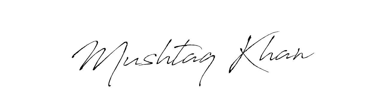 Make a beautiful signature design for name Mushtaq Khan . With this signature (Antro_Vectra) style, you can create a handwritten signature for free. Mushtaq Khan  signature style 6 images and pictures png