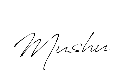 Mushu stylish signature style. Best Handwritten Sign (Antro_Vectra) for my name. Handwritten Signature Collection Ideas for my name Mushu. Mushu signature style 6 images and pictures png