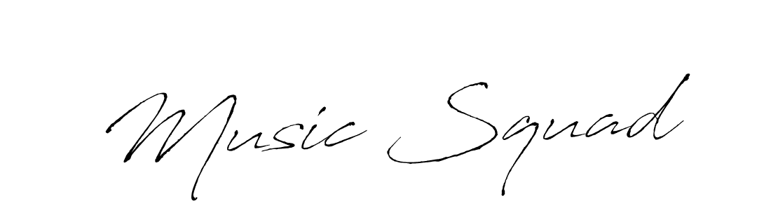 You should practise on your own different ways (Antro_Vectra) to write your name (Music Squad) in signature. don't let someone else do it for you. Music Squad signature style 6 images and pictures png