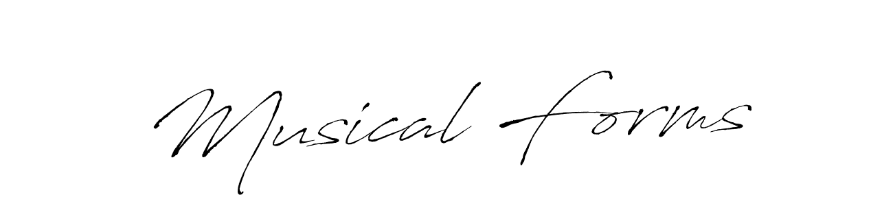 Design your own signature with our free online signature maker. With this signature software, you can create a handwritten (Antro_Vectra) signature for name Musical Forms. Musical Forms signature style 6 images and pictures png