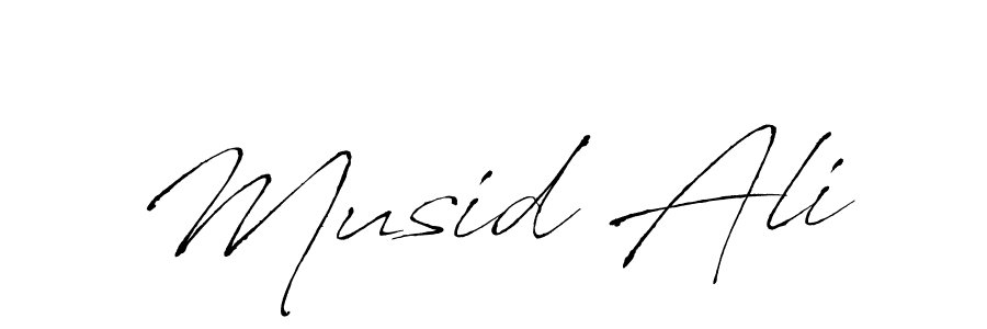 Musid Ali stylish signature style. Best Handwritten Sign (Antro_Vectra) for my name. Handwritten Signature Collection Ideas for my name Musid Ali. Musid Ali signature style 6 images and pictures png