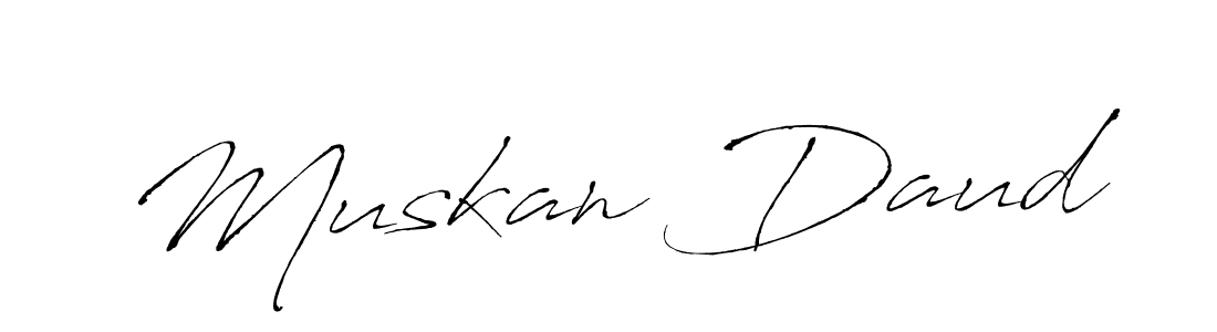 Muskan Daud stylish signature style. Best Handwritten Sign (Antro_Vectra) for my name. Handwritten Signature Collection Ideas for my name Muskan Daud. Muskan Daud signature style 6 images and pictures png