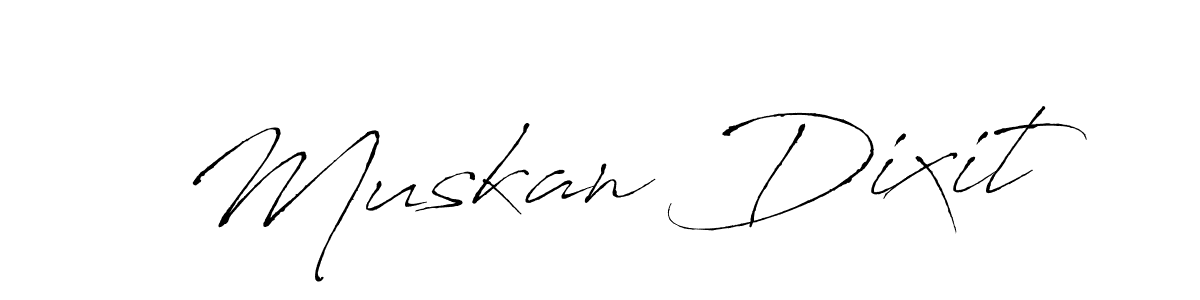 The best way (Antro_Vectra) to make a short signature is to pick only two or three words in your name. The name Muskan Dixit include a total of six letters. For converting this name. Muskan Dixit signature style 6 images and pictures png