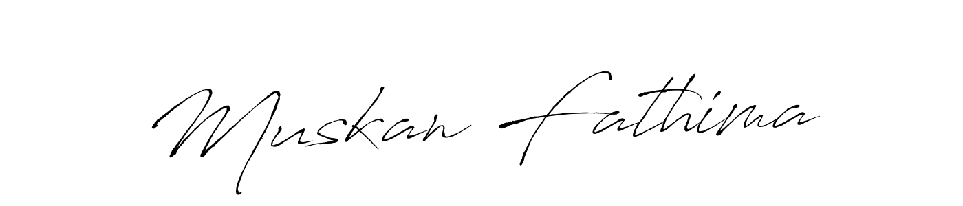How to make Muskan Fathima name signature. Use Antro_Vectra style for creating short signs online. This is the latest handwritten sign. Muskan Fathima signature style 6 images and pictures png