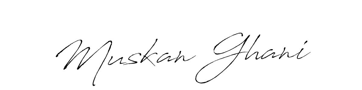 The best way (Antro_Vectra) to make a short signature is to pick only two or three words in your name. The name Muskan Ghani include a total of six letters. For converting this name. Muskan Ghani signature style 6 images and pictures png