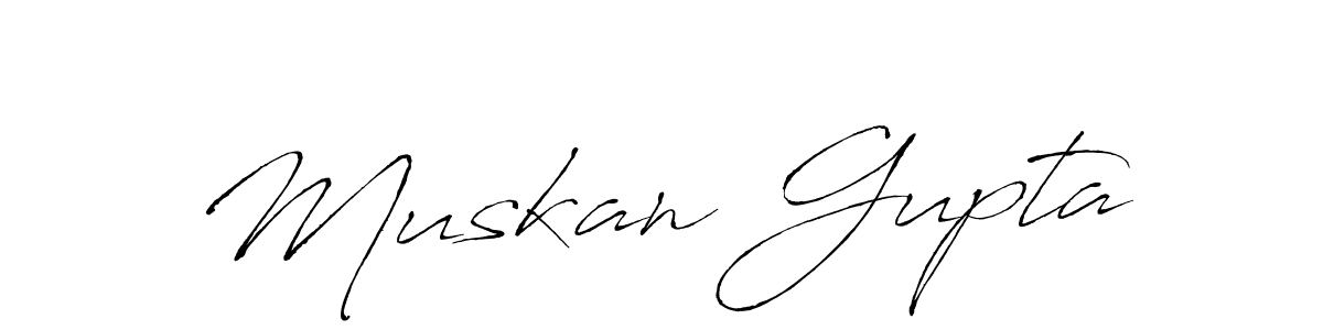 Design your own signature with our free online signature maker. With this signature software, you can create a handwritten (Antro_Vectra) signature for name Muskan Gupta. Muskan Gupta signature style 6 images and pictures png