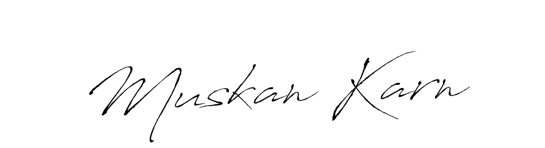 Also we have Muskan Karn name is the best signature style. Create professional handwritten signature collection using Antro_Vectra autograph style. Muskan Karn signature style 6 images and pictures png