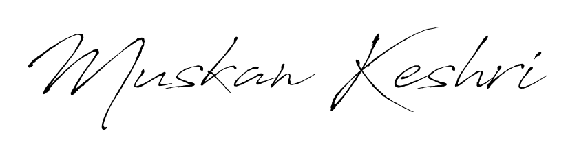 Design your own signature with our free online signature maker. With this signature software, you can create a handwritten (Antro_Vectra) signature for name Muskan Keshri. Muskan Keshri signature style 6 images and pictures png