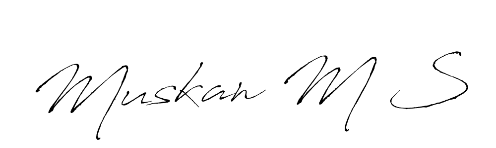 You should practise on your own different ways (Antro_Vectra) to write your name (Muskan M S) in signature. don't let someone else do it for you. Muskan M S signature style 6 images and pictures png