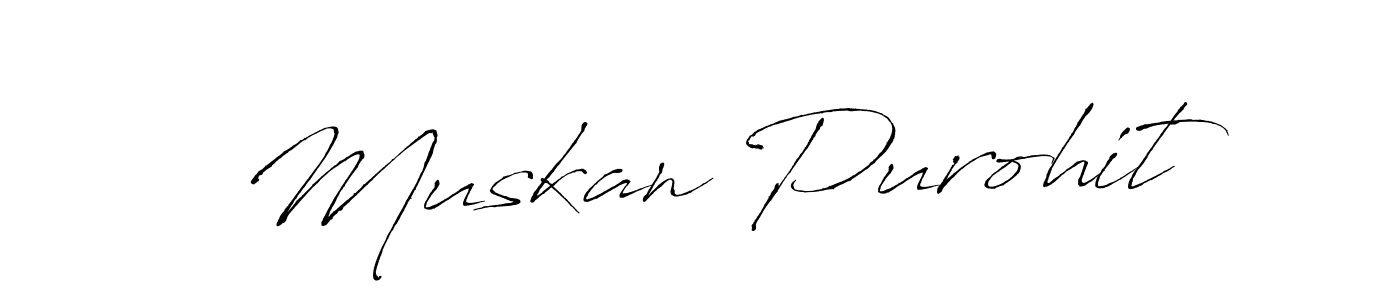 Muskan Purohit stylish signature style. Best Handwritten Sign (Antro_Vectra) for my name. Handwritten Signature Collection Ideas for my name Muskan Purohit. Muskan Purohit signature style 6 images and pictures png