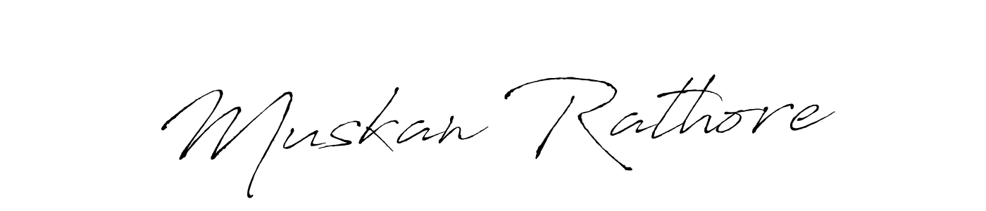 Create a beautiful signature design for name Muskan Rathore. With this signature (Antro_Vectra) fonts, you can make a handwritten signature for free. Muskan Rathore signature style 6 images and pictures png