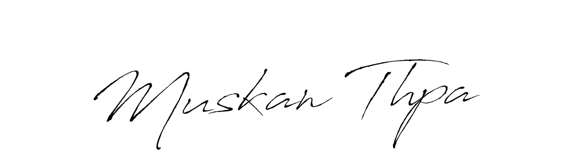 if you are searching for the best signature style for your name Muskan Thpa. so please give up your signature search. here we have designed multiple signature styles  using Antro_Vectra. Muskan Thpa signature style 6 images and pictures png