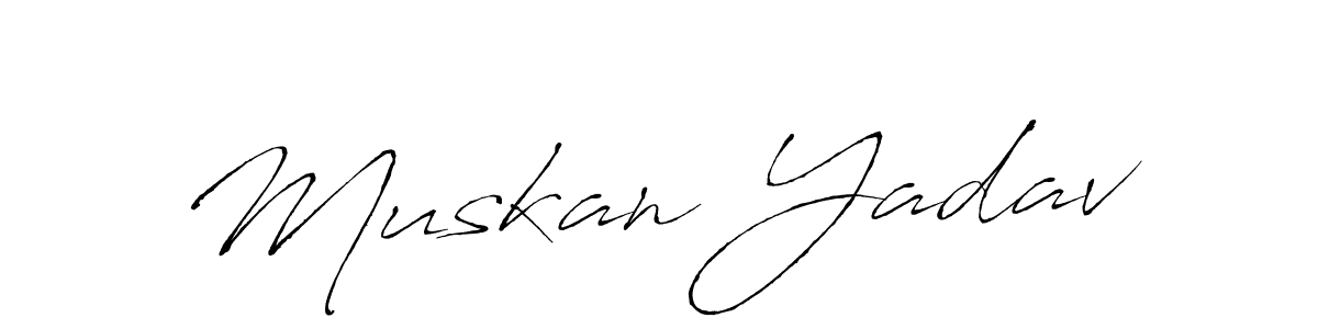 It looks lik you need a new signature style for name Muskan Yadav. Design unique handwritten (Antro_Vectra) signature with our free signature maker in just a few clicks. Muskan Yadav signature style 6 images and pictures png
