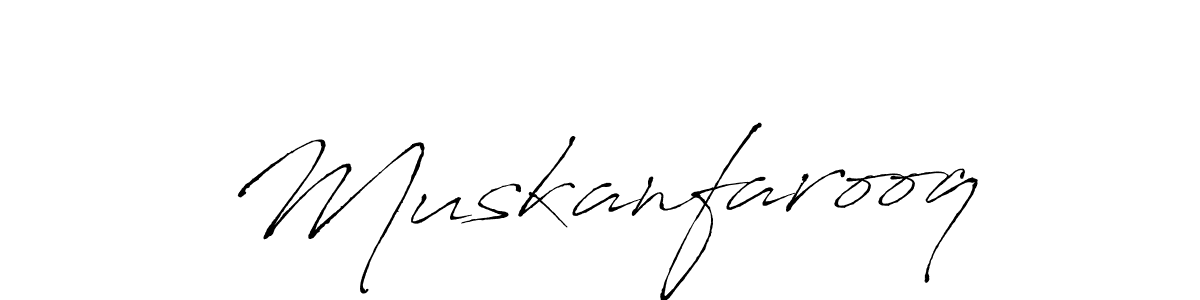 The best way (Antro_Vectra) to make a short signature is to pick only two or three words in your name. The name Muskanfarooq include a total of six letters. For converting this name. Muskanfarooq signature style 6 images and pictures png