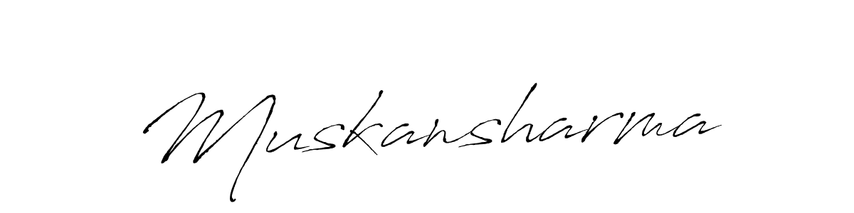How to make Muskansharma signature? Antro_Vectra is a professional autograph style. Create handwritten signature for Muskansharma name. Muskansharma signature style 6 images and pictures png