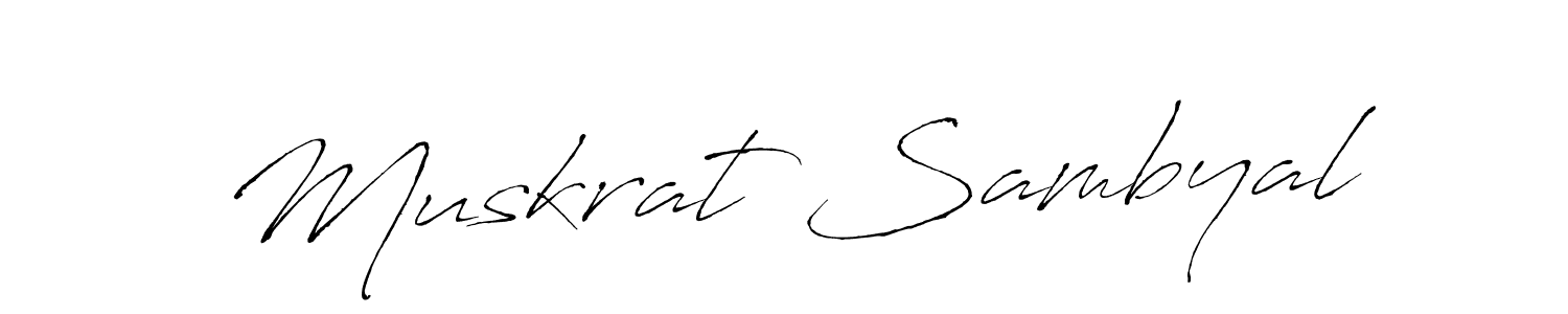 How to make Muskrat Sambyal name signature. Use Antro_Vectra style for creating short signs online. This is the latest handwritten sign. Muskrat Sambyal signature style 6 images and pictures png