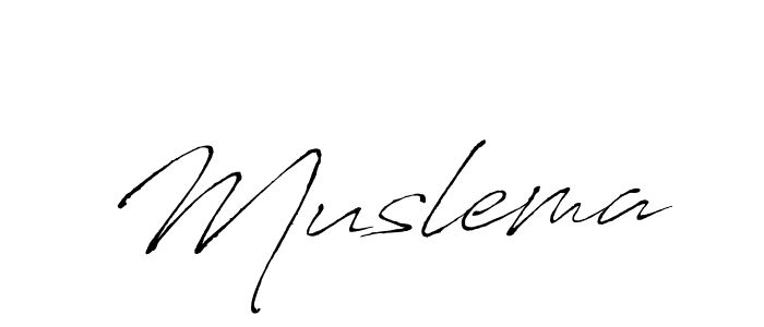 Also You can easily find your signature by using the search form. We will create Muslema name handwritten signature images for you free of cost using Antro_Vectra sign style. Muslema signature style 6 images and pictures png