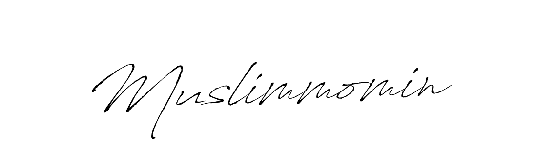 Also You can easily find your signature by using the search form. We will create Muslimmomin name handwritten signature images for you free of cost using Antro_Vectra sign style. Muslimmomin signature style 6 images and pictures png