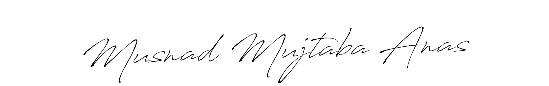 How to make Musnad Mujtaba Anas name signature. Use Antro_Vectra style for creating short signs online. This is the latest handwritten sign. Musnad Mujtaba Anas signature style 6 images and pictures png